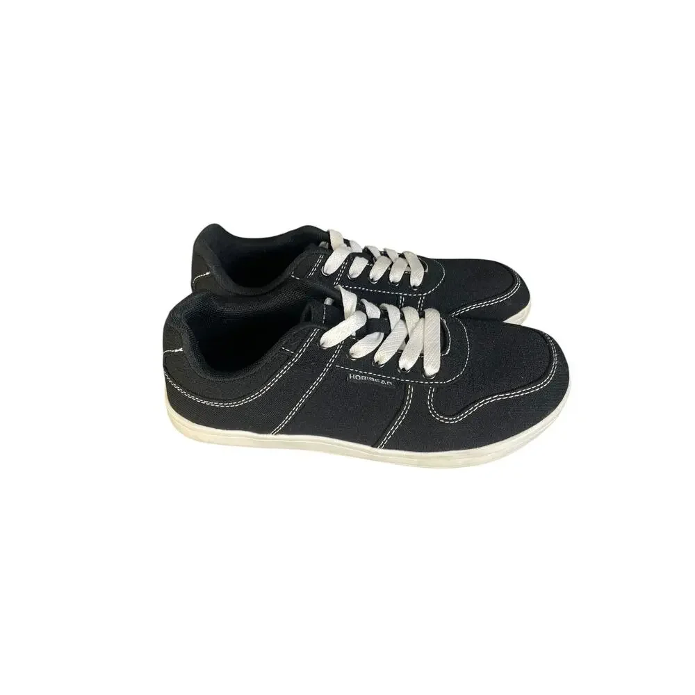 Hobibear Unisex Black Wide Toe Minimalist Barefoot Sneakers Size-38 W-7 M-6